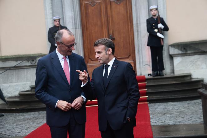 Friedrich Merz and Emmanuel Macron in Berlin, July 23, 2025.