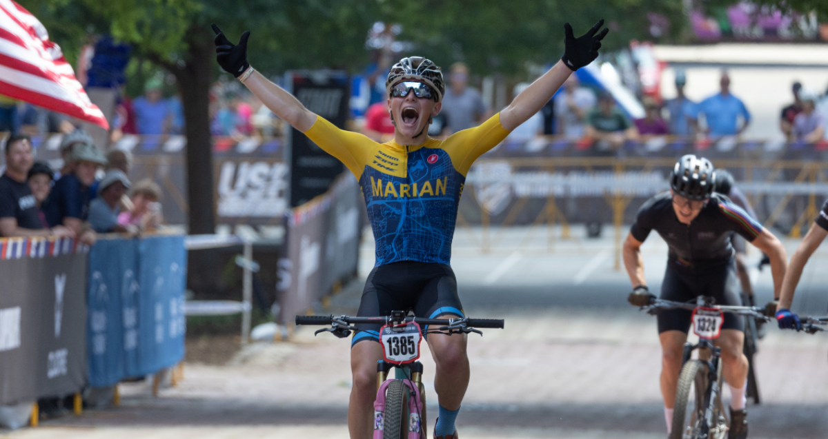 Winner of the Men's 19-29 Short Track race at MTB Nationals.